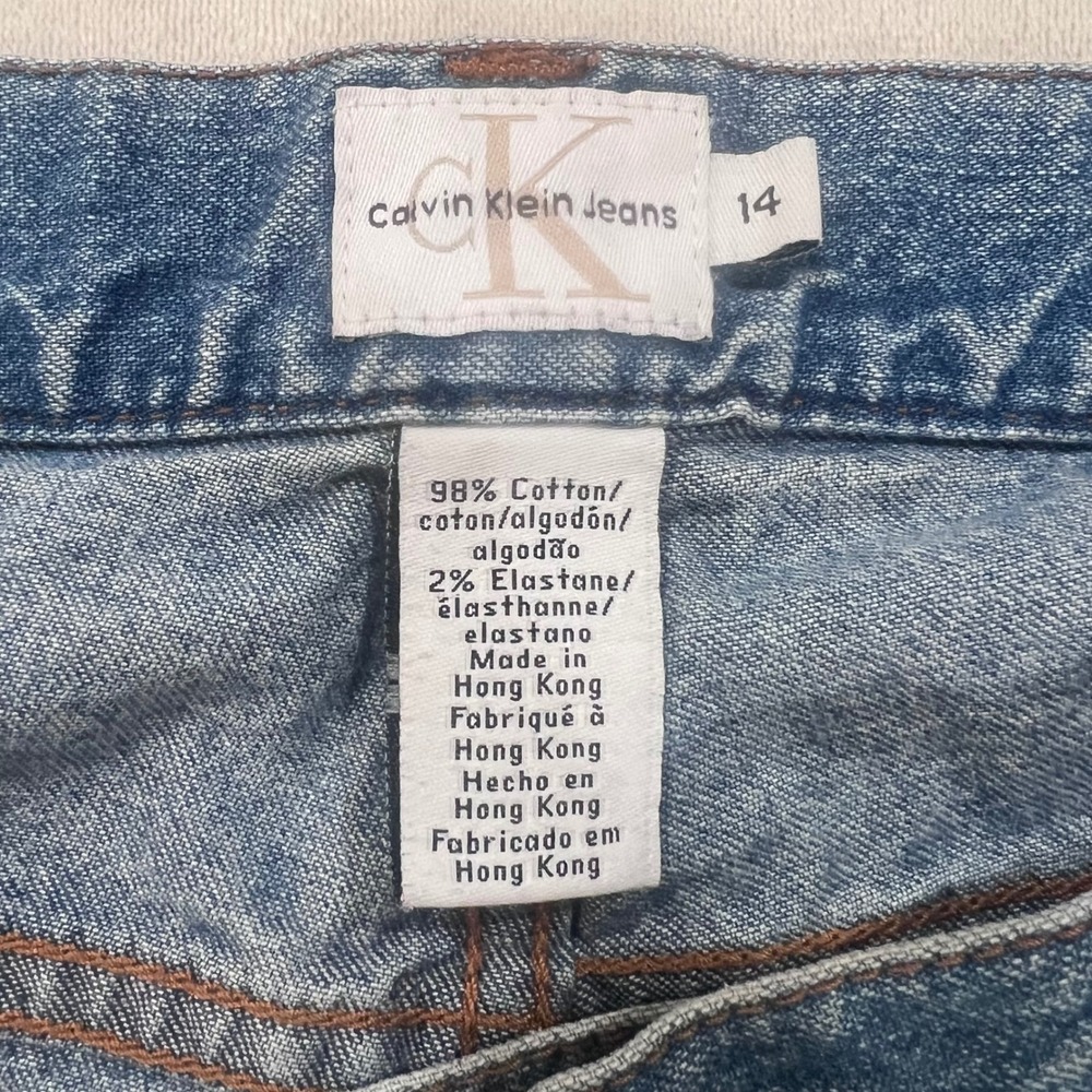 Calvin Klein Jeans Womens Medium Wash Bootcut Denim Pants Size 14 - Picture 2 of 8